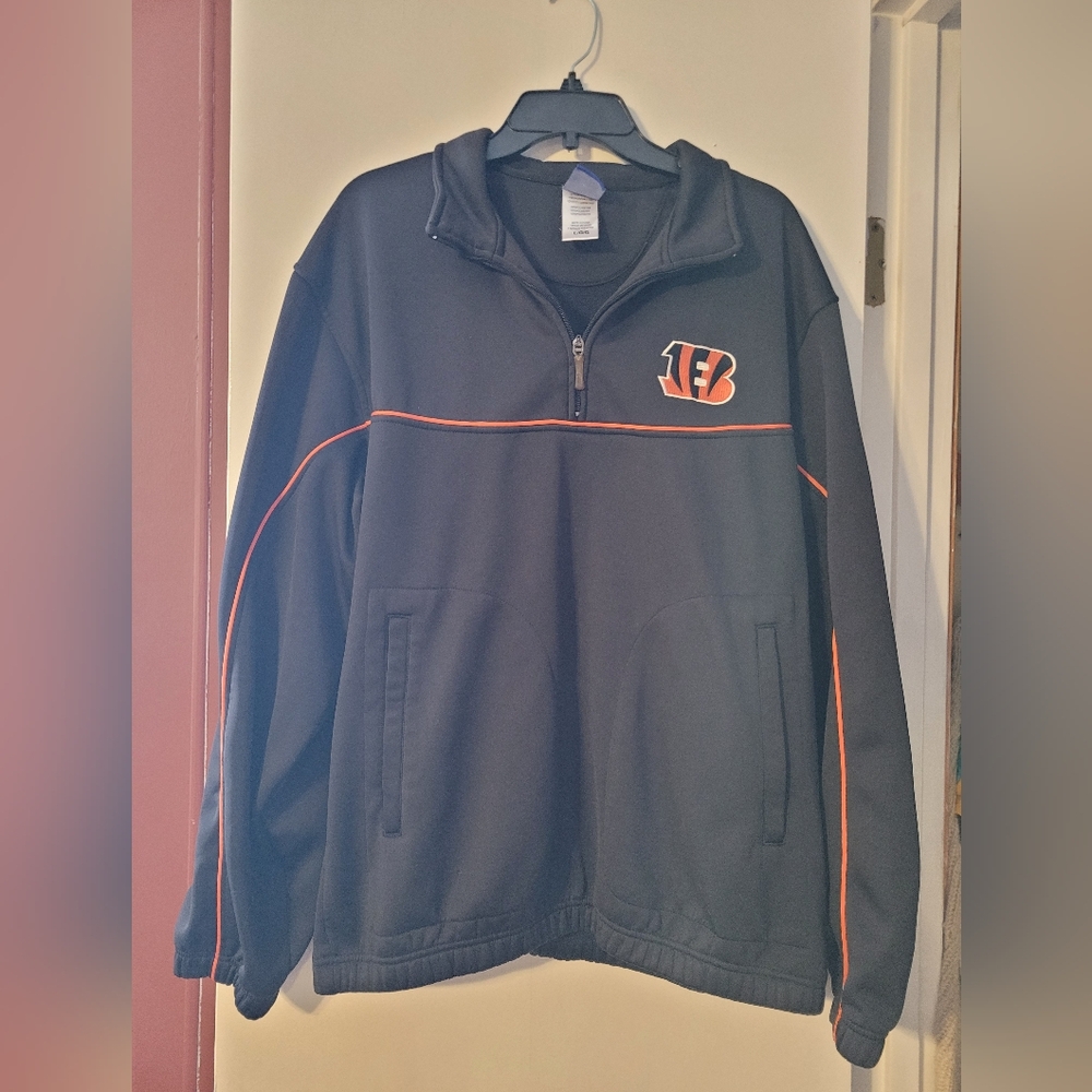Men's Cincinnati Bengals Quarter-Zip Jacket